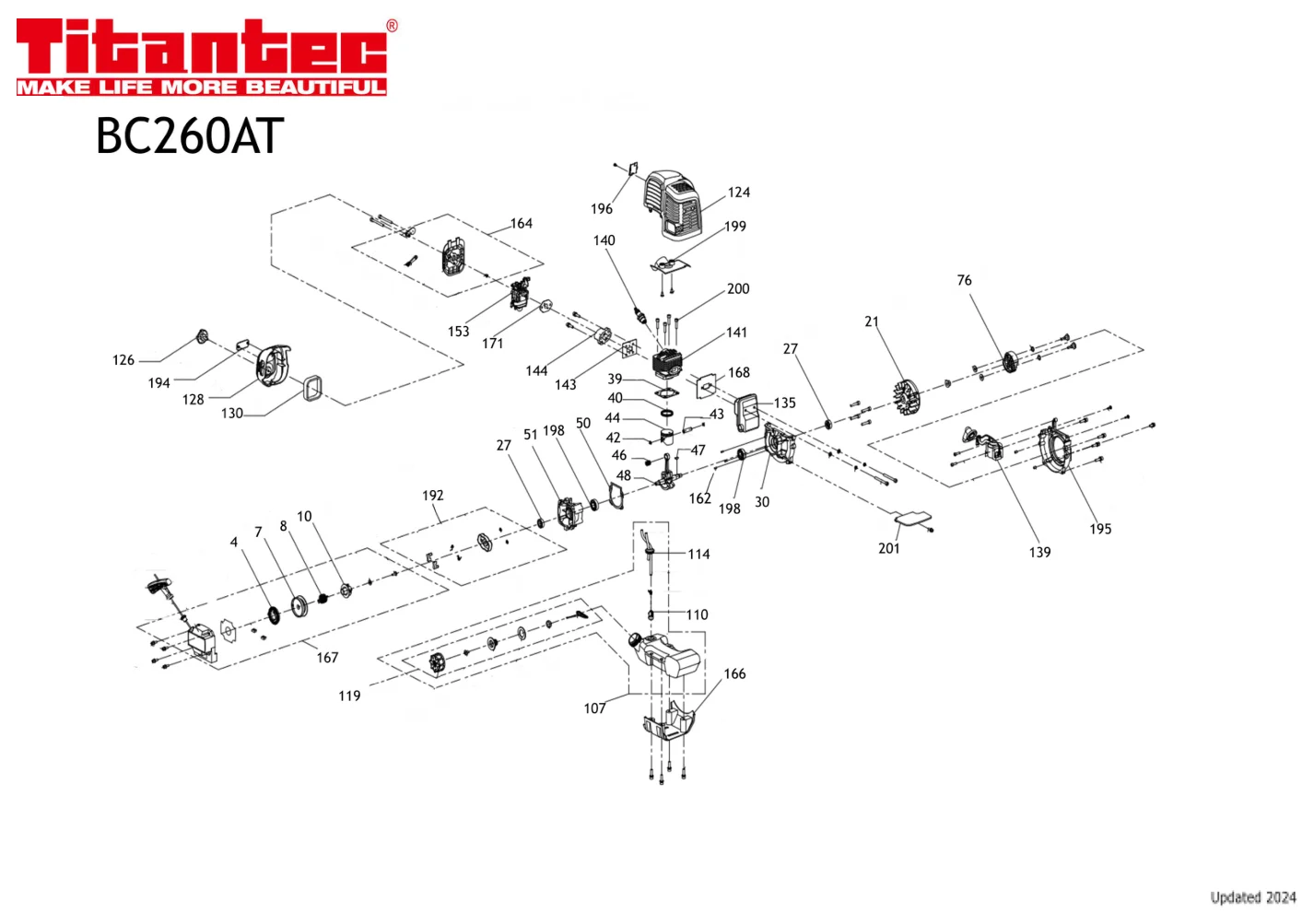 Titantec CS5200 IPL Parts Diagram