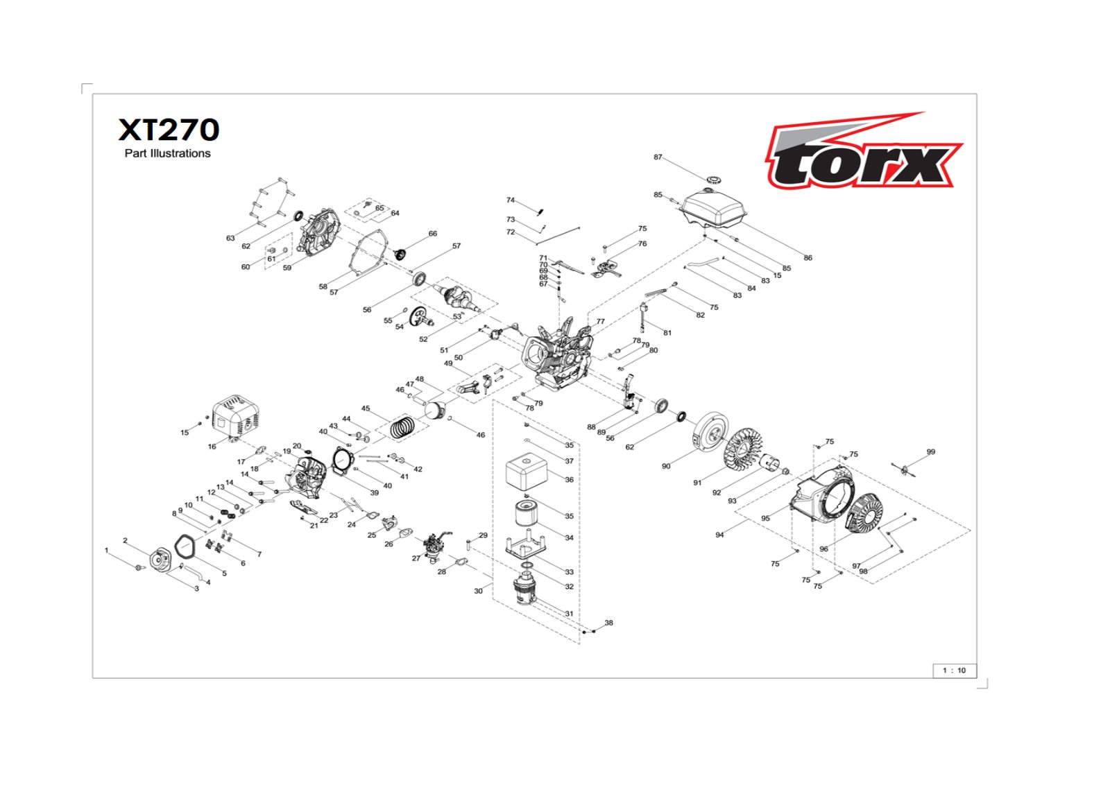 Torx XT270 IPL Parts Diagram