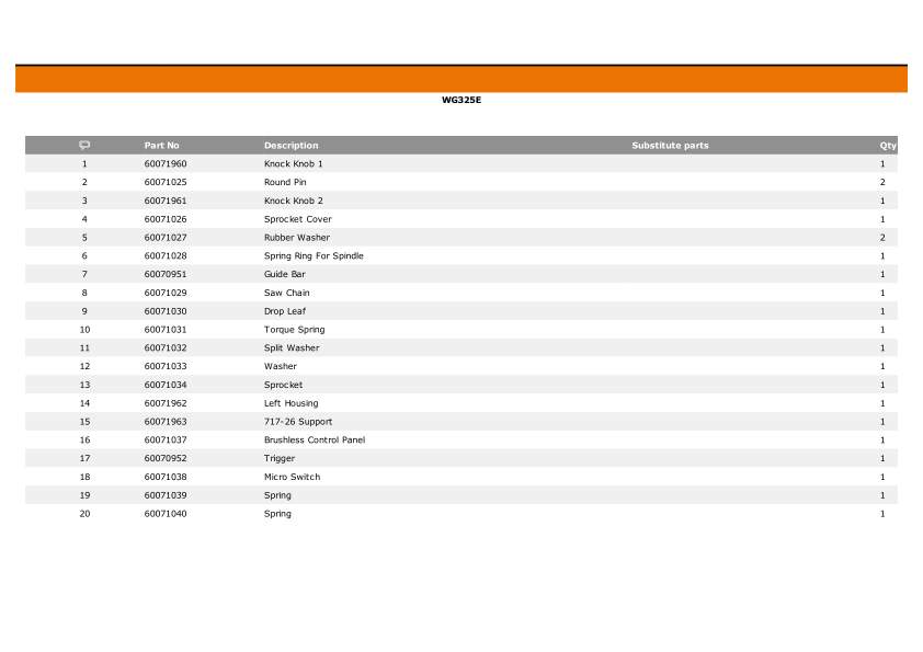 Worx WG325E IPL exploded drawing 2