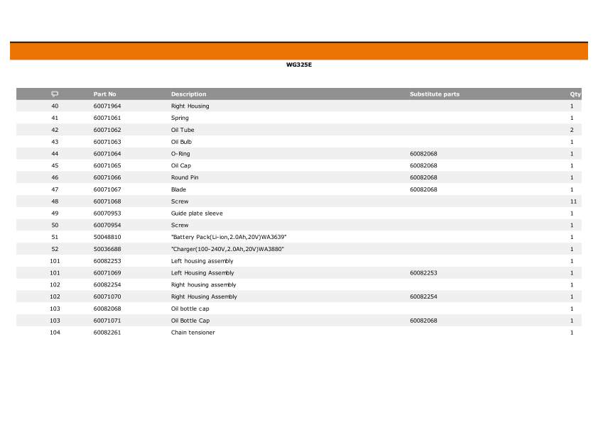 Worx WG325E IPL exploded drawing 4
