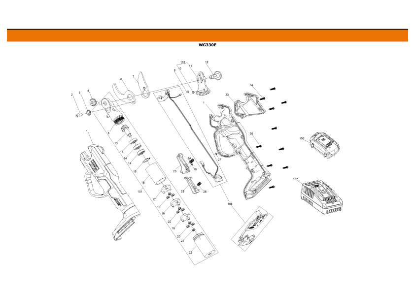 Worx WG330E.9 IPL exploded drawing 2
