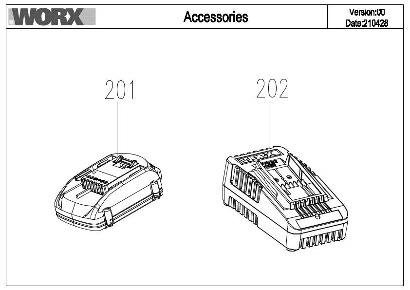 Worx WG901E IPL exploded drawing 3
