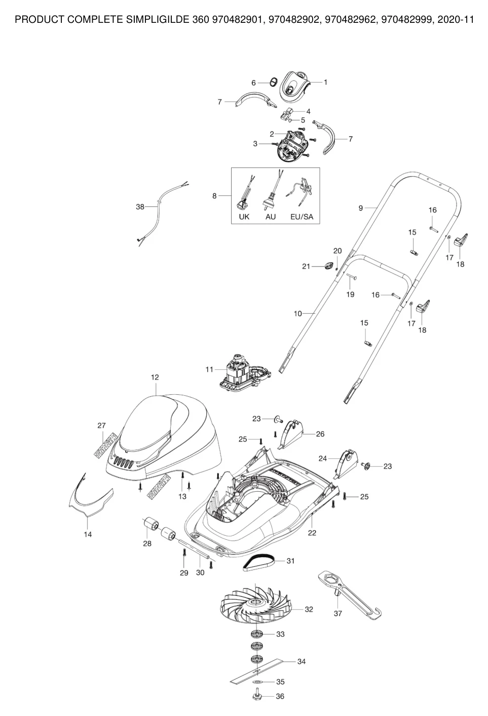 Flymo SimplyGlide 360 IPL - Product Complete