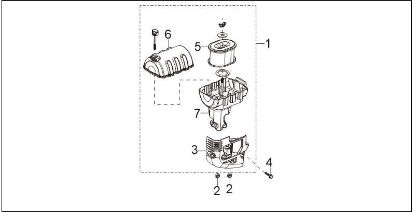 Hyundai H420ET Fig.13 CLEANER, AIR IPL diagram