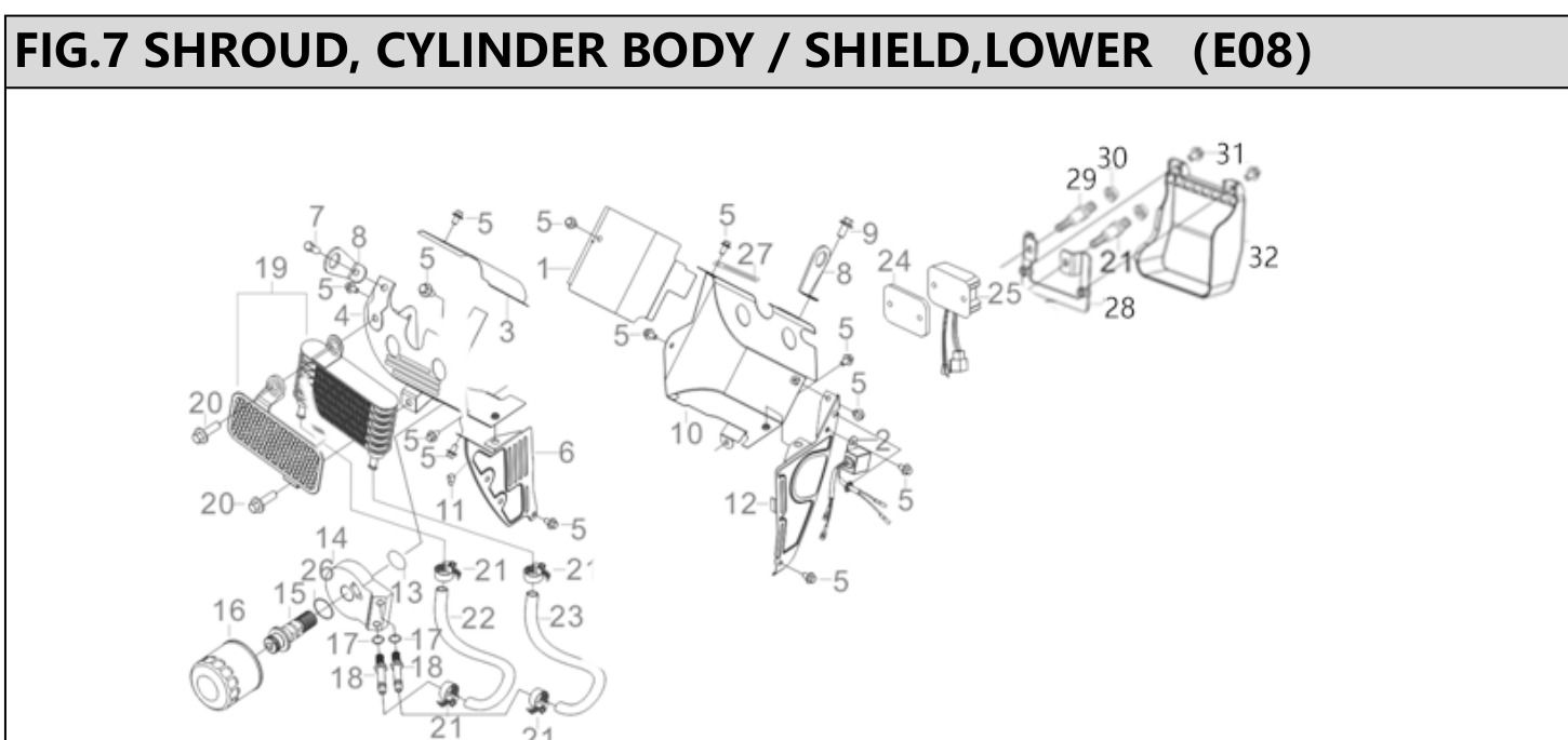 Hyundai H740ET Fig.7 SHROUD, CYLINDER BODY / SHIELD, LOWER IPL diagram