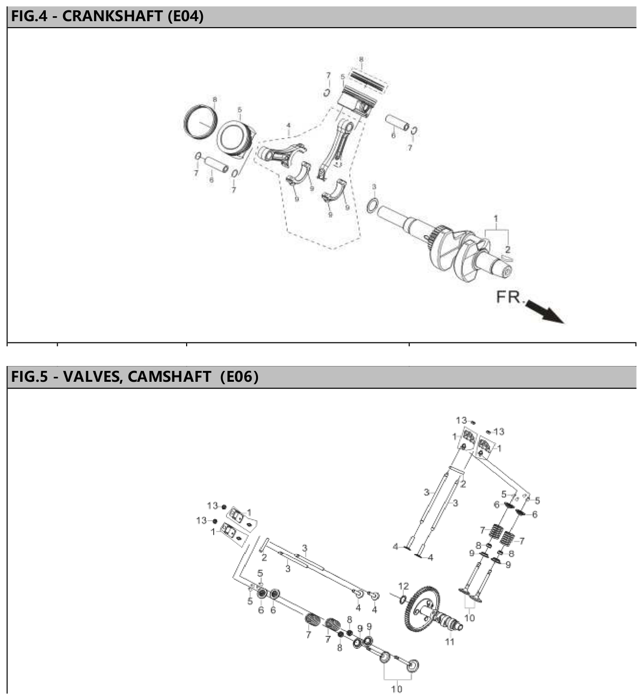 Hyundai HG12000E Crankshaft / Valves, Camshaft IPL diagram