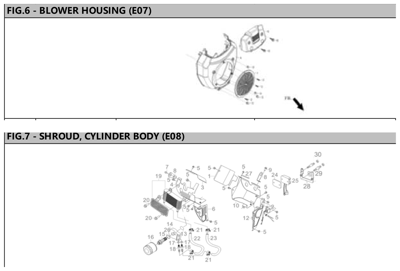 Hyundai HG12000E Blower Housing / Shroud, Cylinder Body IPL diagram