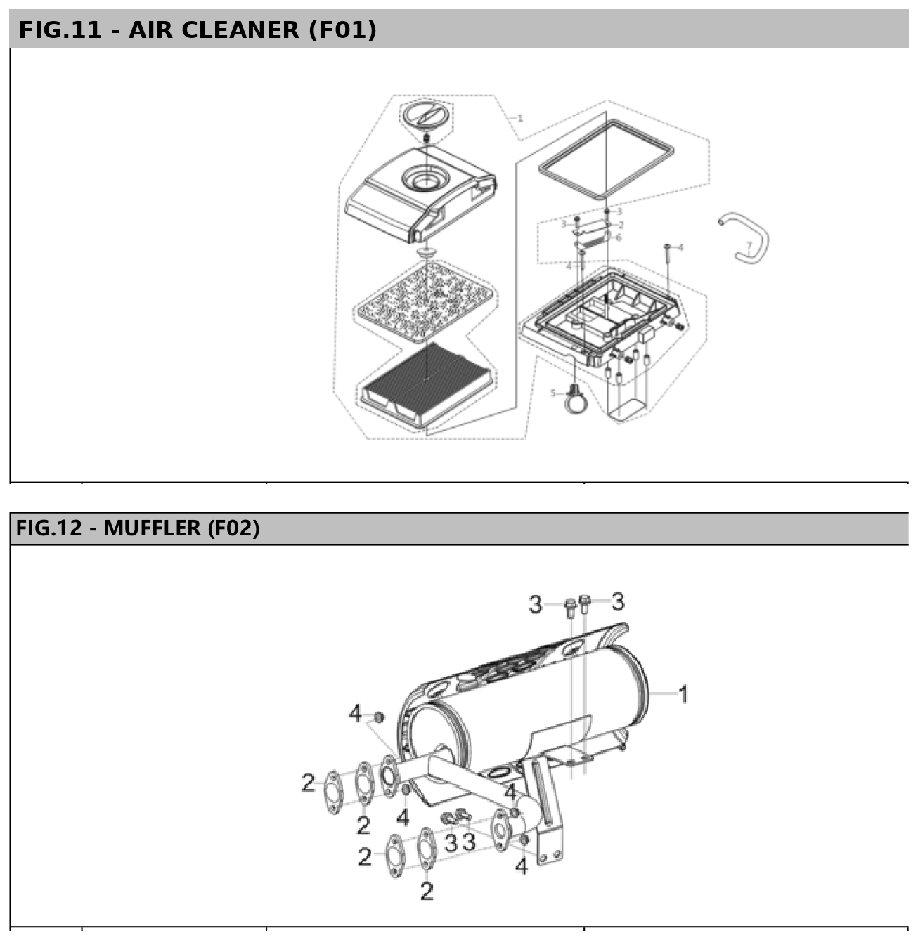 Hyundai HG12000E Air Cleaner / Muffler IPL diagram