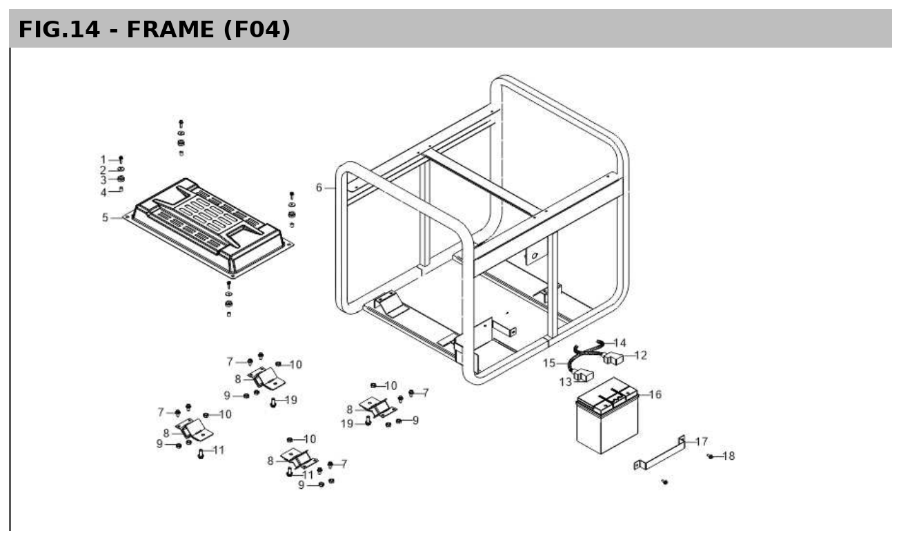 Hyundai HG12000E Frame IPL diagram