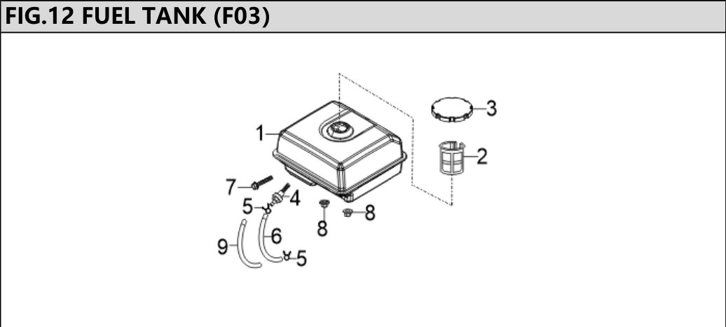 Hyundai HPW200 Fuel Tank IPL diagram