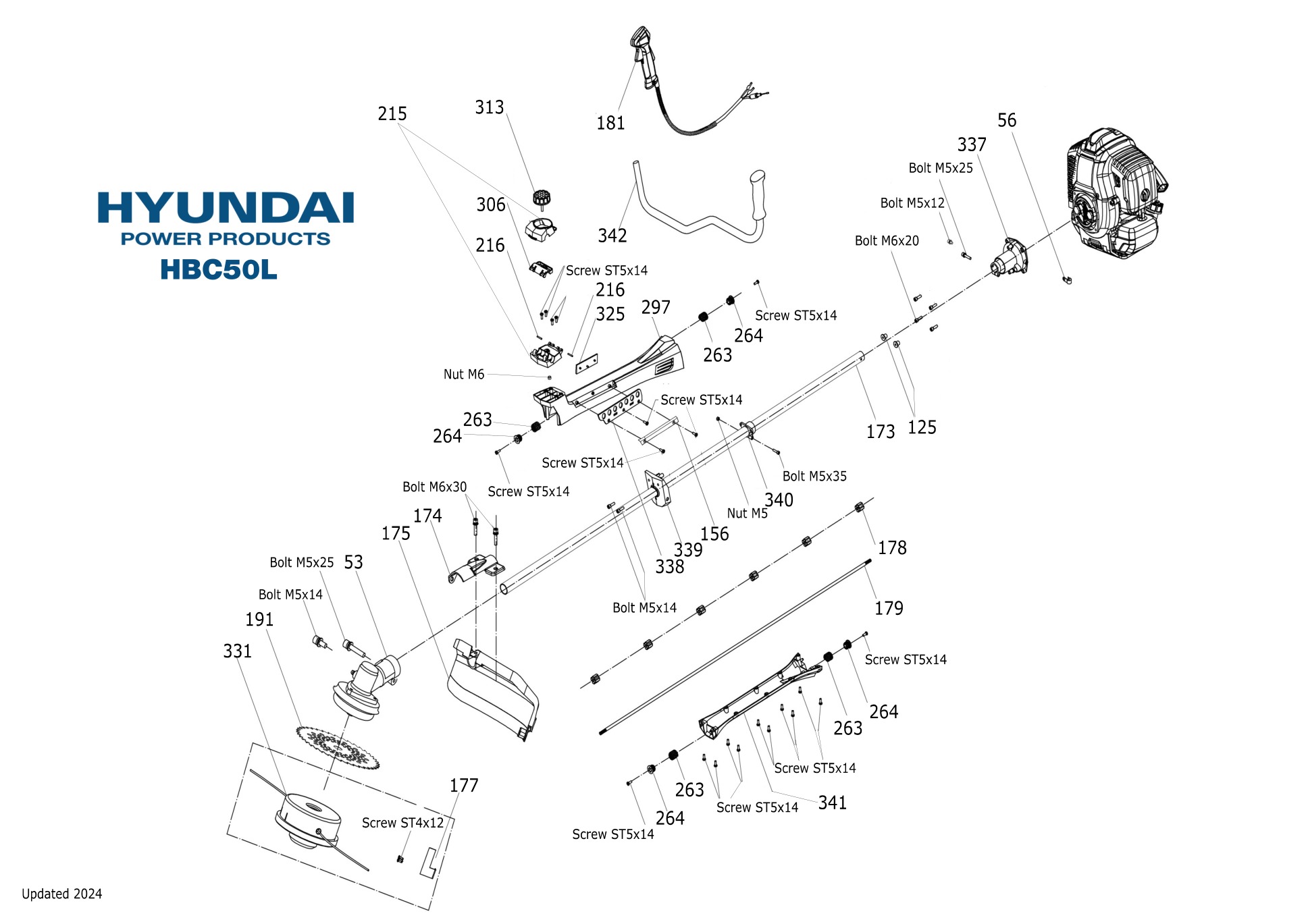 Hyundai HBC50L IPL exploded parts diagram 2